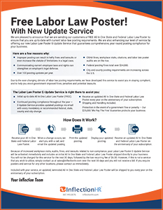 Inflection HR Poster Service Brochure Cover Image