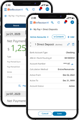 HCM ToGo Mobile Dashboard Screenshot