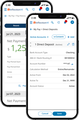 HCM ToGo Mobile Dashboard Screenshot