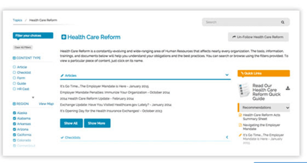 HR Support Center Updates Screenshot